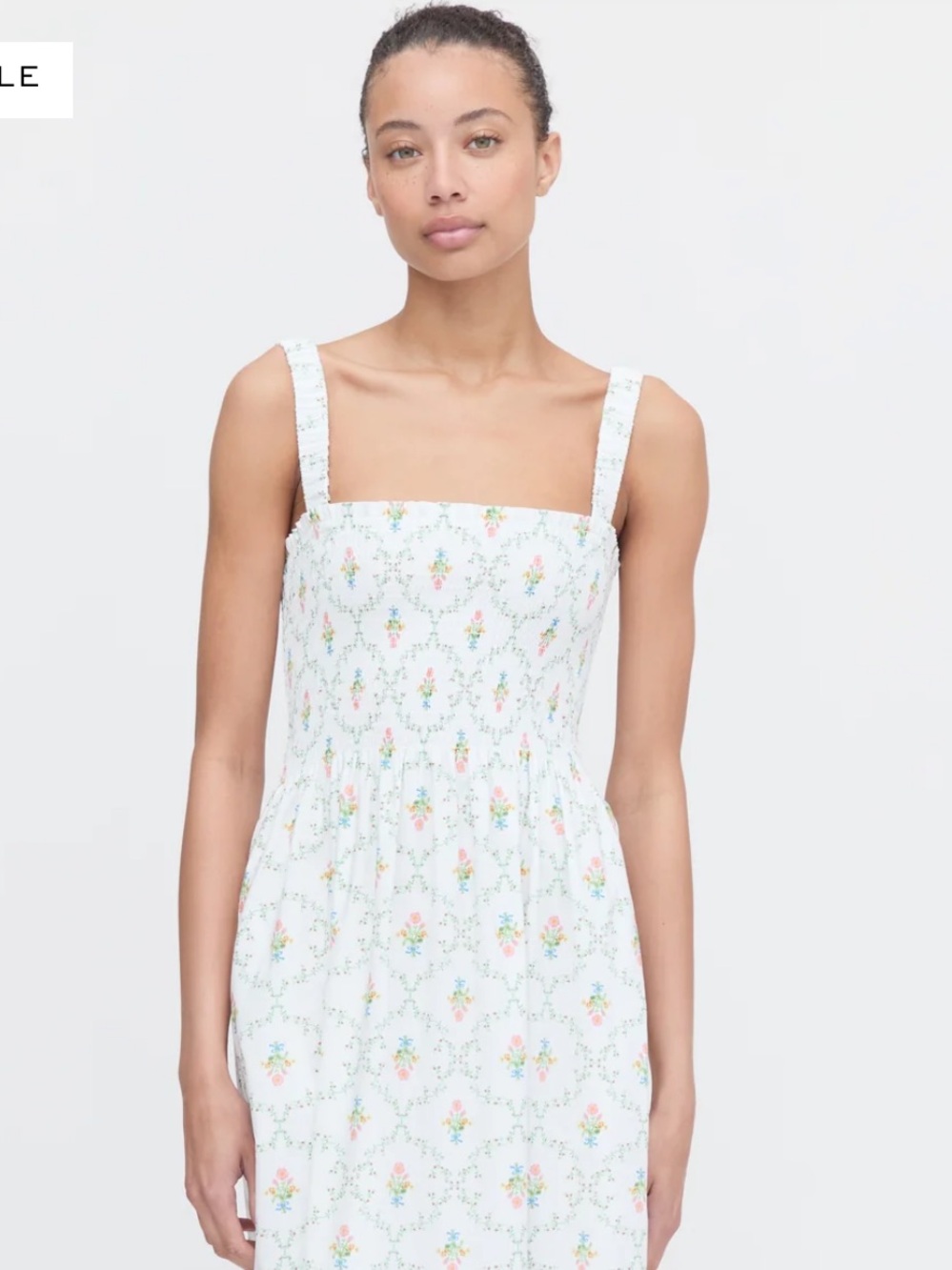 Hill House Home Anjuli Nap Dress Pastel Trellis NWT